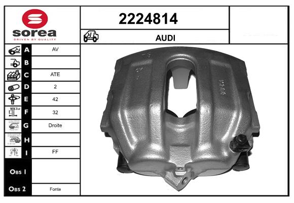 Etrier frana 2224814 EAI