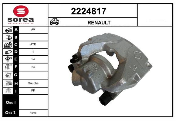 Etrier frana 2224817 EAI