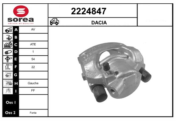 Etrier frana 2224847 EAI