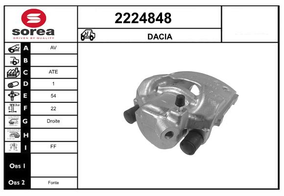 Etrier frana 2224848 EAI