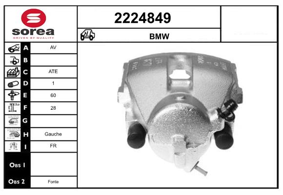 Etrier frana 2224849 EAI