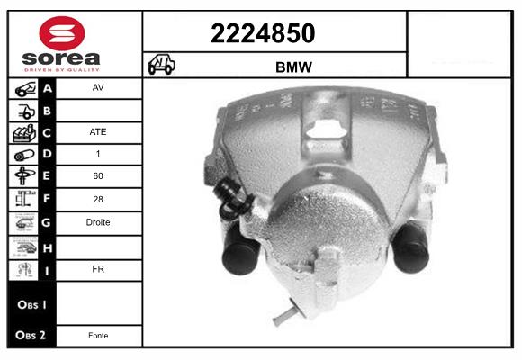 Etrier frana 2224850 EAI