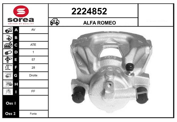 Etrier frana 2224852 EAI