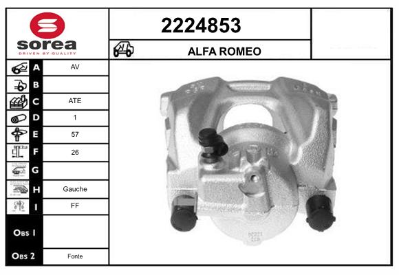 Etrier frana 2224853 EAI