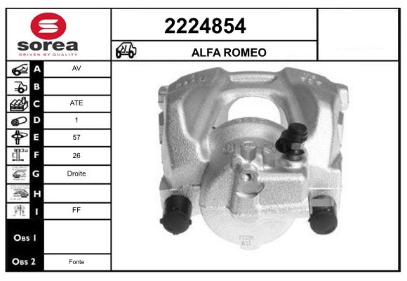 Etrier frana 2224854 EAI