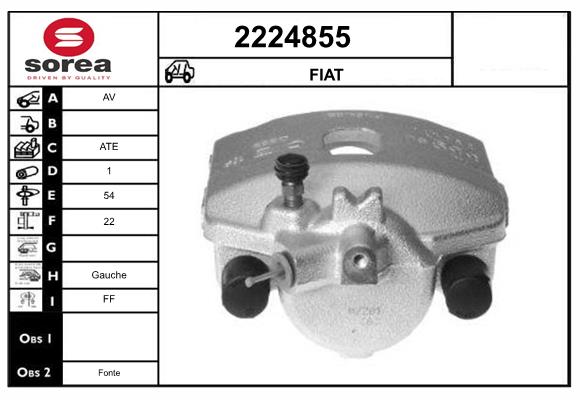 Etrier frana 2224855 EAI