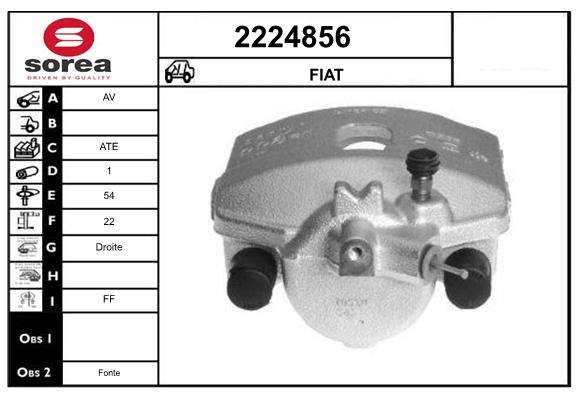 Etrier frana 2224856 EAI