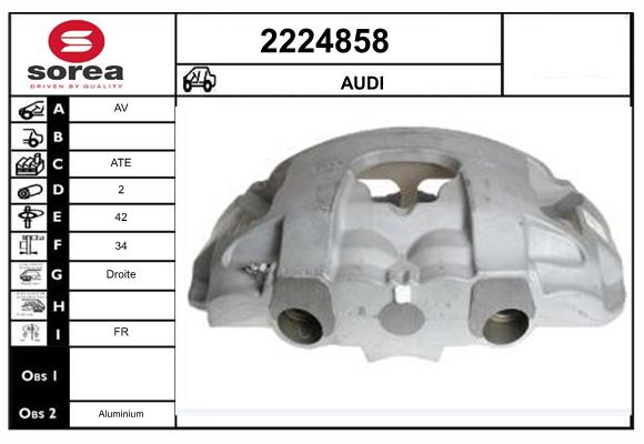 Etrier frana 2224858 EAI