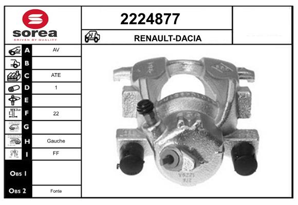 Etrier frana 2224877 EAI