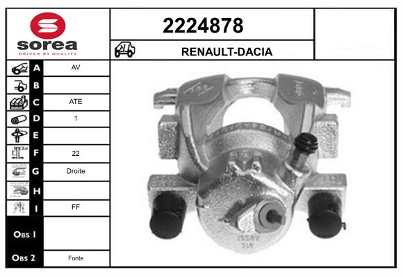 Etrier frana 2224878 EAI