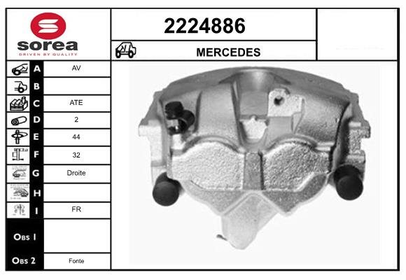 Etrier frana 2224886 EAI