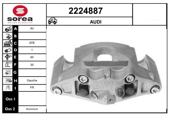 Etrier frana 2224887 EAI