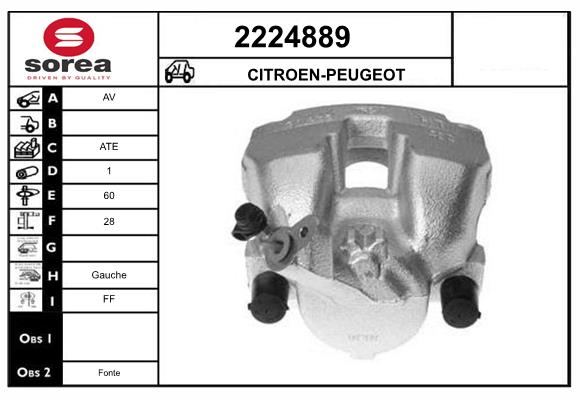 Etrier frana 2224889 EAI