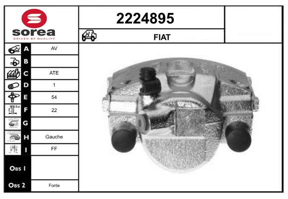 Etrier frana 2224895 EAI