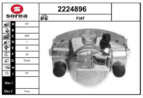 Etrier frana 2224896 EAI