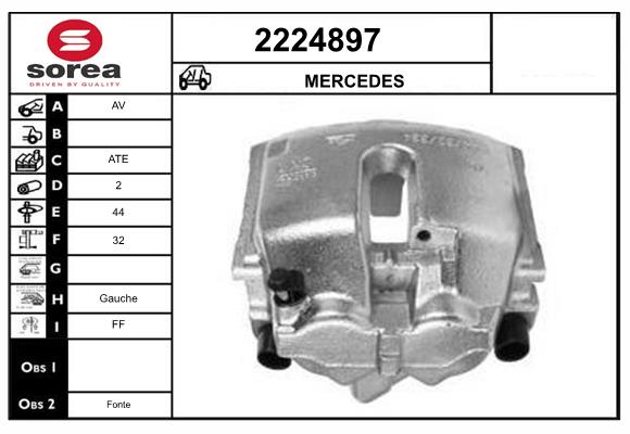Etrier frana 2224897 EAI