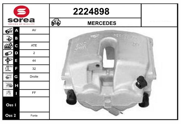 Etrier frana 2224898 EAI