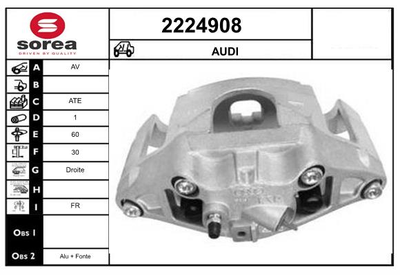 Etrier frana 2224908 EAI