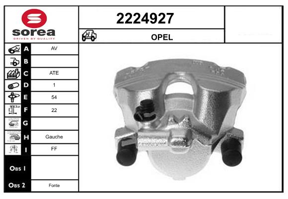 Etrier frana 2224927 EAI