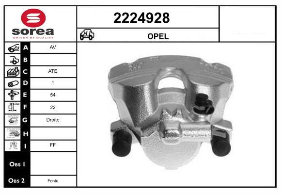 Etrier frana 2224928 EAI