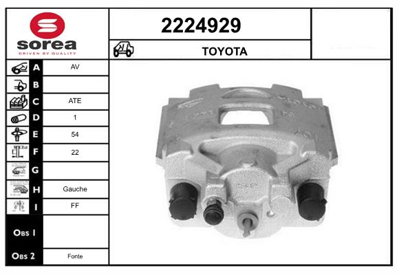 Etrier frana 2224929 EAI
