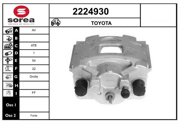 Etrier frana 2224930 EAI