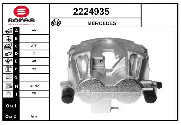 Etrier frana 2224935 EAI
