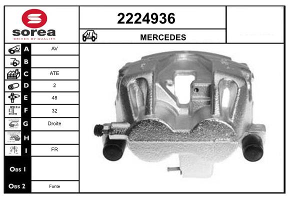 Etrier frana 2224936 EAI