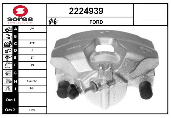 Etrier frana 2224939 EAI