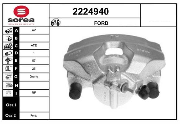 Etrier frana 2224940 EAI