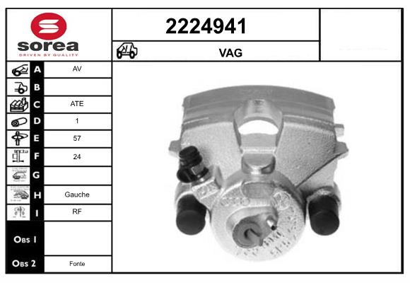 Etrier frana 2224941 EAI