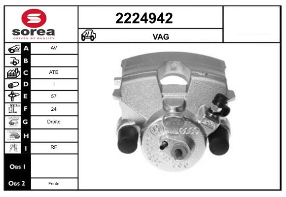 Etrier frana 2224942 EAI