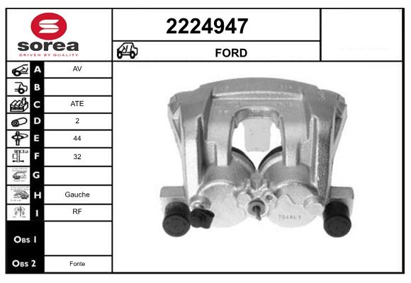 Etrier frana 2224947 EAI