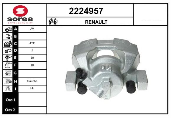 Etrier frana 2224957 EAI