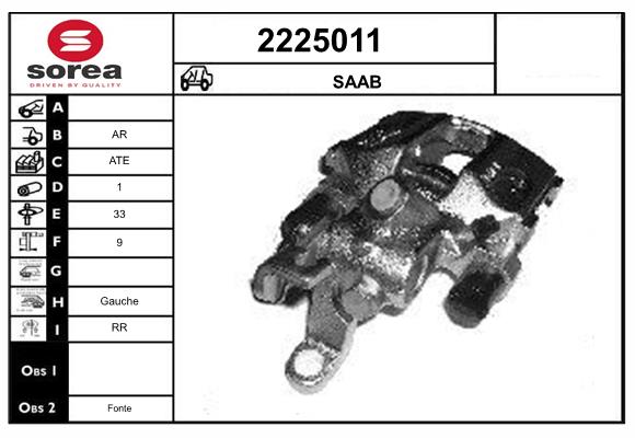 Etrier frana 2225011 EAI