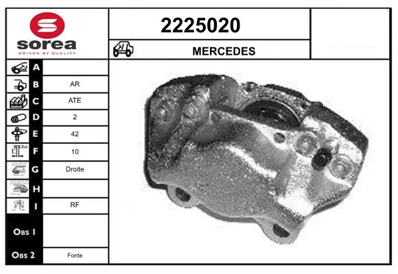 Etrier frana 2225020 EAI