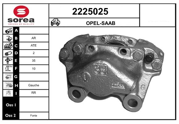 Etrier frana 2225025 EAI