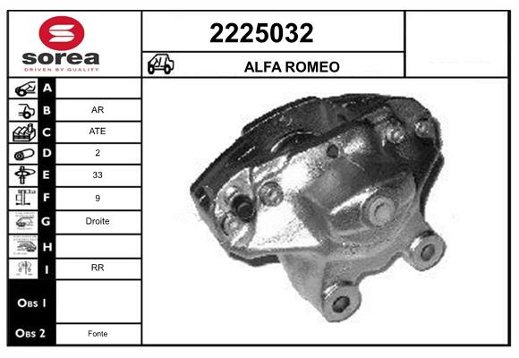 Etrier frana 2225032 EAI