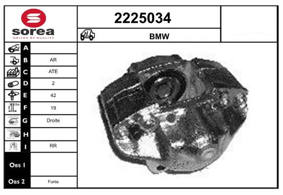 Etrier frana 2225034 EAI