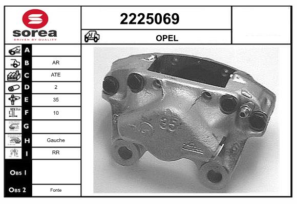Etrier frana 2225069 EAI