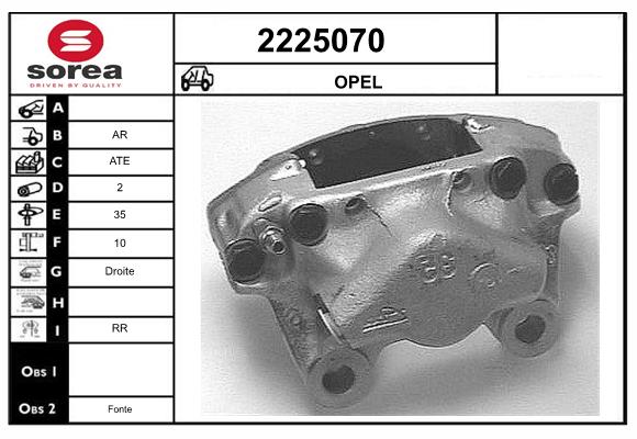 Etrier frana 2225070 EAI