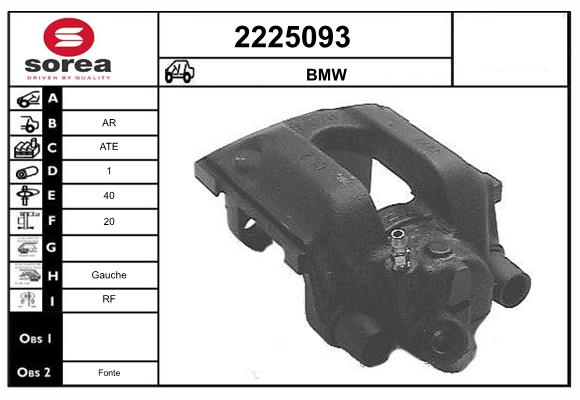 Etrier frana 2225093 EAI