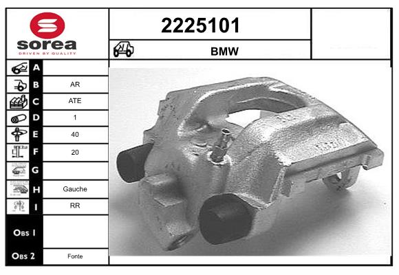 Etrier frana 2225101 EAI