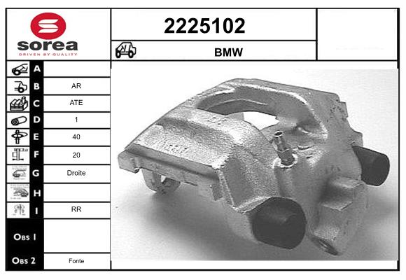 Etrier frana 2225102 EAI