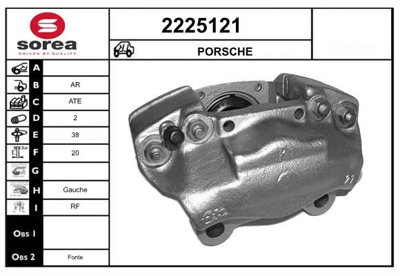 Etrier frana 2225121 EAI