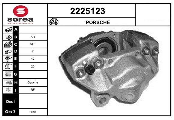 Etrier frana 2225123 EAI