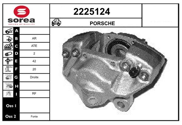 Etrier frana 2225124 EAI