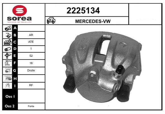 Etrier frana 2225134 EAI