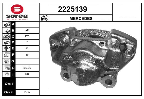 Etrier frana 2225139 EAI