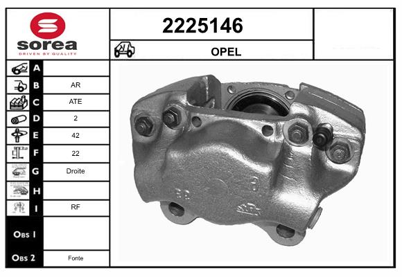 Etrier frana 2225146 EAI